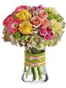Bouquet di fiori freschi toni pastello