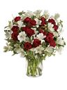 Bouquet bianco e rosso