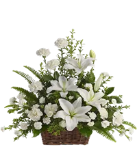 Composizione di fiori bianchi