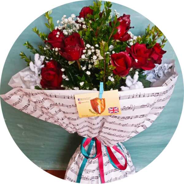 Fascio di rose rosse 